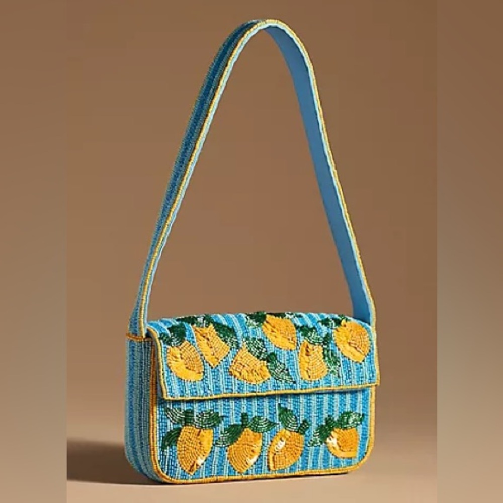 The Fiona Dawn Beaded Bag: Lemons